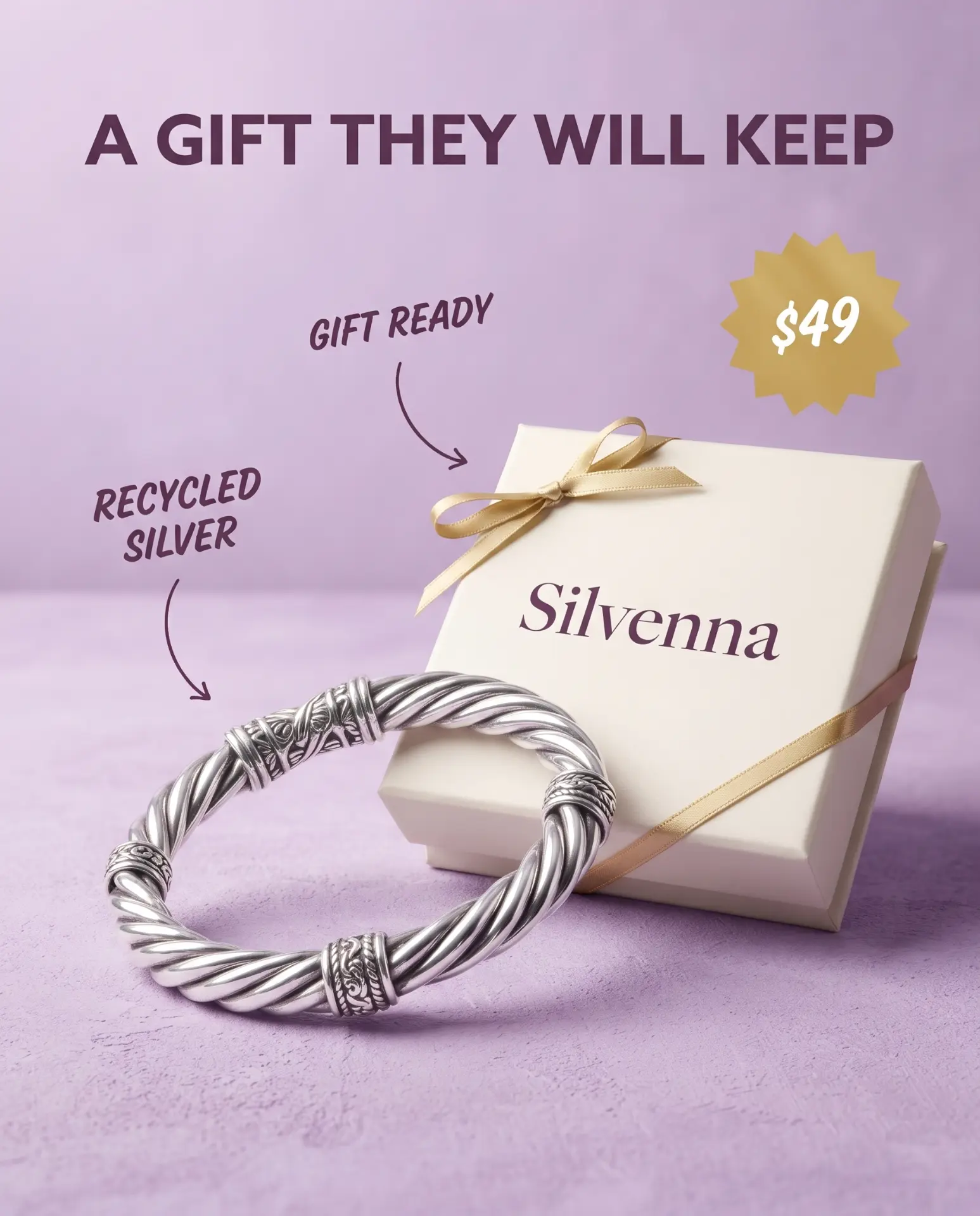 Example generated ad — A gift they will keep.