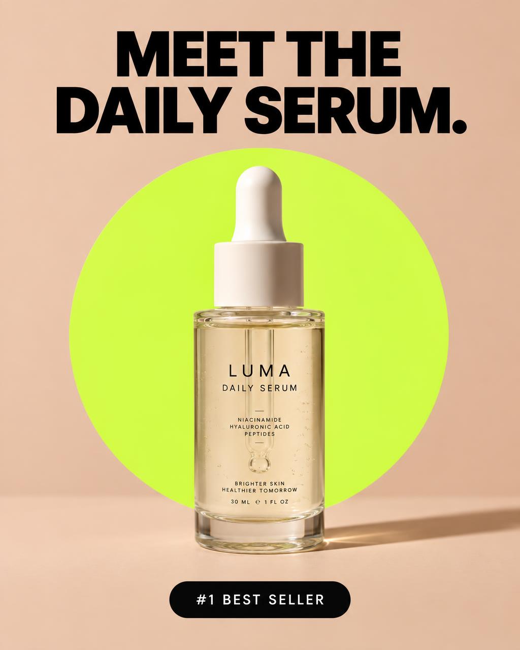 AI-generated skincare ad creative