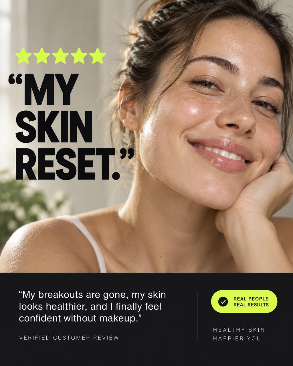 AI-generated skincare ad creative